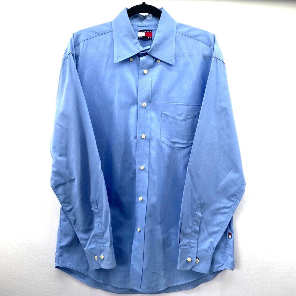 TOMMY HILFIGER‎ Long Sleeve Mens Dress Button Down Shirt